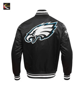 แจ็กเก็ตผ้าซาตินสีดำ - Product Image 3