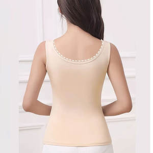 Tallas grandes algodón/fibra de bambú venta al por mayor de encargo de alta calidad con estilo de las mujeres Casual Tank Tops logotipo personalizado camisetas sin mangas - Product Image 3