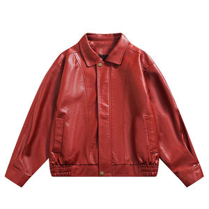 Chaquetas de Cuero Sintético de Poliuretano para Mujer y Hombre, Estilo Motero, Ropa Deportiva al por Mayor 2026 - Product Image 1