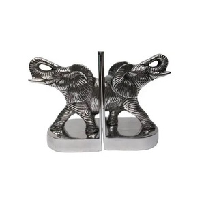 Golden Yoga Figure Bookends Set of 2 Modern Metal Handcrafted Sculptural Design for Home <b>Decor</b> Decorative <b>Book</b> Ends - Product Image 4