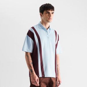 Chemises de golf personnalisées pour hommes en gros – Motif uni, respirantes, manches courtes, en tissu tricoté de haute qualité (Spandex/Coton) – Style urbain - Product Image 3