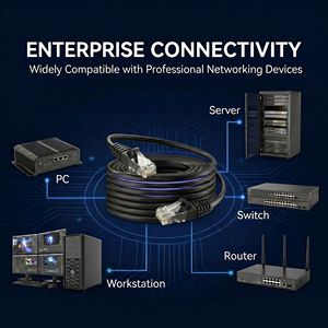 Cable Ethernet Cat6 de 33 pies para interiores y exteriores, 2500Mbps, conductor CCA, sin halógenos, U/<span class=keywords><strong>UTP</strong></span> blindado, con revestimiento LSZH, cable de red para - Product Image 6