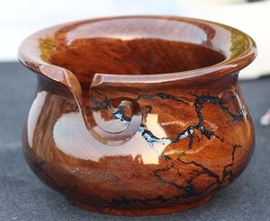 Handmade Resin Wooden Yarn <b>Bowl</b> Handcrafted Rosewood <b>Knitting</b> <b>Bowl</b> Mother's Day Gift - Product Image 3
