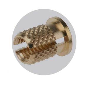 Inserts de dilatation autobloquants en laiton pour fils sécurisés dans les pièces en plastique et en bois - Product Image 3
