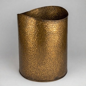 Cubo de basura de metal ClassicCharm con acabado de estilo industrial o baño de restaurante de cocina para el hogar-para la gestión de basura de papel de desecho - Product Image 4