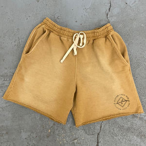 Shorts de sport mi-longs personnalisés pour hommes, séchage rapide, respirants, écologiques, style vintage délavé à l'acide, couleur unie, pour le jogging et les loisirs - Product Image 3