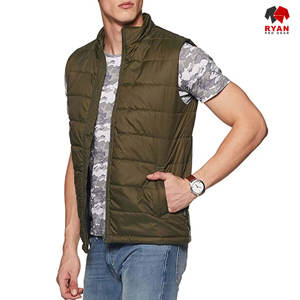Chaleco Acolchado Impermeable Personalizado Ryan Pro Gear para Hombre con Tela de Lana Peinada, Transpirable y Antipilling, Opciones de Logotipo OEM - Product Image 1