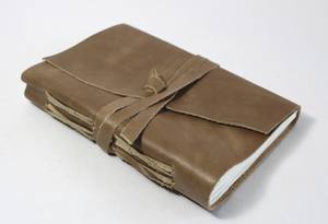 Carnets de notes vintage à reliure manuelle pour étudiants Journal de voyage en cuir style gitan fait à la main en papier coton pour écrivains - Product Image 2