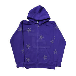 Precio razonable OEM Service Basics Rhinestone Hoodies para hombres Estilo único Transpirable Hombres Basics Rhinestone Hoodies - Product Image 1