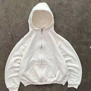 Sweat-shirt à capuche vintage personnalisé en gros pour hommes, qualité supérieure, délavé à l'acide, déchiré, sweat-shirt 3D, approvisionnement direct d'usine - Product Image 3