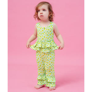 ชุดรอมเปอร์ผ้าไผ่สำหรับผู้หญิงและกางเกงขาบาน ชุดจั๊มสูทและเพลย์สูทสุดชิคสำหรับเด็กผู้หญิง - Product Image 5