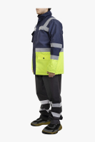 Veste de sécurité haute visibilité ANSI Classe 3 imperméable avec LED clignotantes, couleur personnalisée, bandes réfléchissantes, logo, approvisionnement en gros