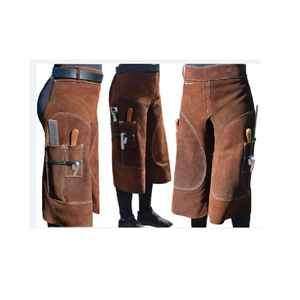 Tablier de fermeur professionnel en cuir pleine fleur pour le soin des chevaux, économique - Product Image 1