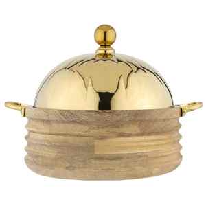 Elegante y duradero de acero inoxidable, la cazuela redonda de metal perfecta para cada comida y ocasión - Product Image 2