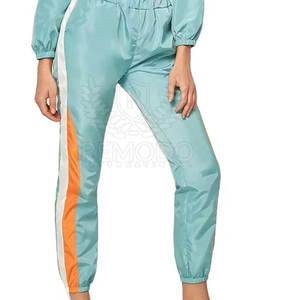 Conjunto Deportivo Informal de Invierno para Mujer, Corte Regular, Chaqueta con Cremallera y Pantalones Jogger de Poliéster, Secado Rápido - Product Image 5