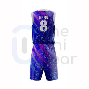Maillot de basket-ball OEM Fabricant d'uniformes Vêtements de sport en gros personnalisés Vêtements de basket-ball Shorts et maillots de basket-ball pour hommes - Product Image 2