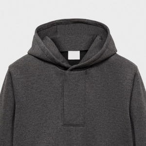 High Quality Customizable Unisex Winter Hoodie Fleece Breathable Waterproof Solid <b>Black</b> Medium Heather Grey Hooded <b>Sweatshirt</b> - Product Image 2