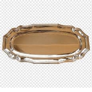 Tendance Plateau De Service Personnalisé De Haute Qualité Premium Vintage En Laiton Unique Hôtel Maison Restaurants Alimentaire Plateau De Service Poignée En Laiton - Product Image 1