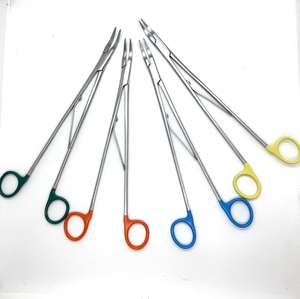 Applicateur de clip manuel de chirurgie ouverte Clip polymère Hemolok avec base de matériau en acier des instruments chirurgicaux - Product Image 2