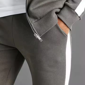 OEM 2025 nuevo personalizado poliéster hombres Sudadera con capucha de talla grande cremallera chándal al por mayor nuevo diseño ropa deportiva desgaste chándales - Product Image 3