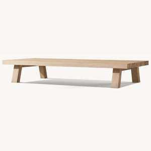 Meuble de table rectangulaire en bois écologique de style moderne pour utilisation dans les restaurants en plein air - Product Image 1
