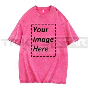 Camiseta Extra Grande de Punto Grueso de 220g, 100% Algodón Lavado, Ecológica, para Hombre y Mujer, Estilo Urbano, Hip Hop, Punk, Harajuku, Casual - Product Image 2