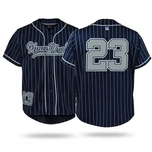 Design Your Own Softball Wear Blue Baseball Uniform Embroidered Custom Youth Baseball Jerseys