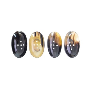 Plateau à savon en corne de buffle de qualité standard Porte-savon en corne naturelle de forme ovale au design moderne Prix supérieur - Product Image 6