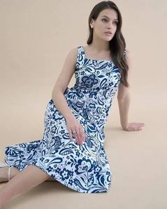 Vestido largo indio de algodón con bloque de mano, vestido de luna de miel personalizado para novia, boda, regalo de verano, vestido con estampado floral, regalo para ella - Product Image 2