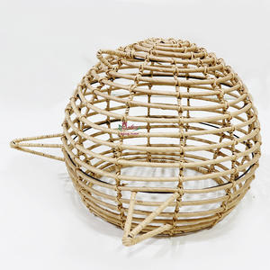 Casa de mascotas de jacinto de agua tejida a mano de Vietnam, nido cómodo para mascotas pequeñas y gatos de Artex Dong Thap - Product Image 5