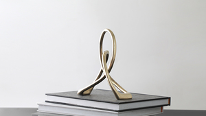 Cubo 4D de Metal para decoración del hogar, accesorios decorativos modernos de lujo, Color negro con personalización disponible - Product Image 6