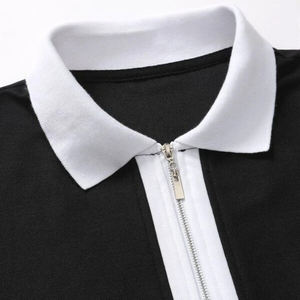 เสื้อโปโลผ้าฝ้าย100% สำหรับผู้ชายเสื้อกอล์ฟกันยับสำหรับตีกอล์ฟ - Product Image 4