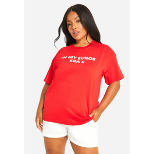Camiseta estampada de talla grande para mujer, camisetas informales cómodas de algodón suave, fabricante y Proveedor de Ropa de uso diario a la moda - Product Image 5