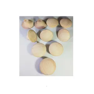 Boutons de traction de tiroir en bois blanc, produits de meilleure qualité 100% poignée d'armoire de cuisine en bois à vendre - Product Image 1