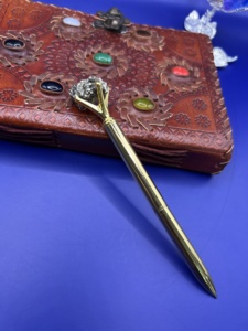 Wholesale Handcrafted Peru Pyrite <b>Crystal</b> <b>Pen</b> | Natural Money Magnet Stone <b>Pen</b> for Wealth, Success & Energy Healing - Product Image 5