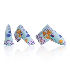 Couvre-chef de golf en cuir PU pour hommes, coupe extensible, pour club de conduite, avec cou antidérapant et doublure intérieure en peluche. - Product Image 4