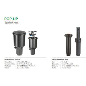 Rociador de agua de hierba emergente automático de alta calidad para agricultura para sistemas de riego-Calidad de exportación - Product Image 2