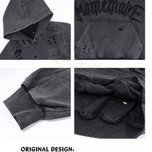 Sweat-shirts à broderies usées, prix de gros, service OEM, best-sellers - Product Image 3