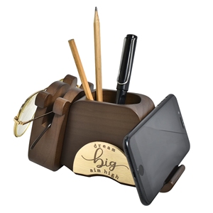 Organizador de papelería de madera de animales, portalápices de escritorio para niños y taza de lápiz, regalo de sueño de cumpleaños, organizadores de cofres de juguete de objetivo alto - Product Image 1