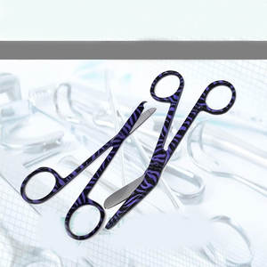 Ciseaux à pansements en acier inoxydable JACKBILLY 5,5 pouces + Ciseaux à sutures certifiés MOL 4,5 pouces Ensemble de 2 pour l'entraînement à l'élimination des sutures - Product Image 6