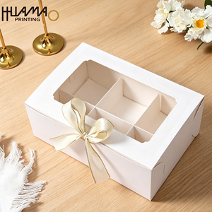 Eco Friendly Recyclable Paper <b>Cupcake</b> <b>Box</b> Bakery <b>Box</b> with Inserts for <b>Cupcake</b> Muffin Tart Cookie Dessert Bread Pastry - Product Image 4