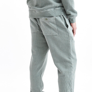 New Wholesale High Quality Custom Logo Two Piece Suits Solid Color Plain Men <b>Sweat</b> Suit <b>Sets</b> - Product Image 5