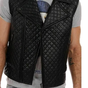 <b>Men's</b> New Arrival Breathable Faux Leather Waist Jacket Custom Vest Padded <b>Waistcoat</b> <b>Casual</b> Style Sleeveless Vests <b>for</b> Winter - Product Image 5