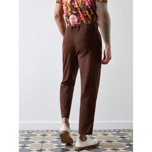 Jean en denim marron élégant et tendance pour homme, coupe droite classique, écologique, respirant, style vintage, hiver/été, ample - Product Image 6