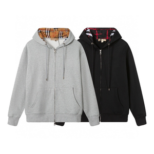 Sweat-shirt à capuche unisexe en molleton de marque de luxe, en coton/spandex, uni, avec logo de marque brodé, impression numérique - Product Image 1