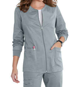 Hospital Scrubs Unisex Cómodo Cremallera Enfermería Chaqueta Enfermera Médico Scrubs Chaquetas - Product Image 1