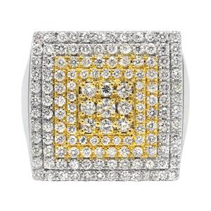 Bague tendance Hip Hop en or 10K 14K 18K pour homme VVS Alphabet arrondi en diamant naturel pour mariage, bijoux fantaisie, cadeaux - Product Image 4