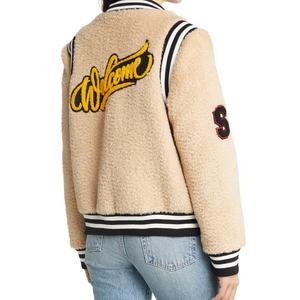 Chaquetas de béisbol de lana con bordado de chenilla personalizado 2024, ropa de calle Vintage, nuevo diseño, chaquetas universitarias Letterman para invierno - Product Image 3