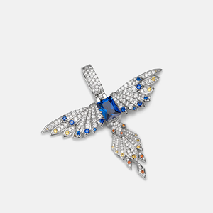 Pendentif personnalisé de qualité supérieure en alliage plaqué or avec cristaux CZ - Product Image 4