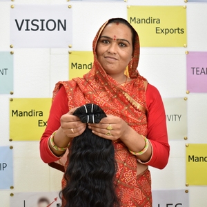 Extensions de cheveux ondulés vierges à donneur unique, 100% naturel brut non transformé, cuticule alignée, tissage indien, cheveux humains, ondulations en vrac - Product Image 2